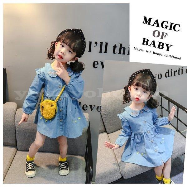 ワンピース春秋女の子長袖デニムスカートジュニア服刺繍子供服ワンピースキッズ用子ども服おしゃれファッションレトロワンピース人気可愛い Yoyoyo Eagvi123 Yoyoyo本舗 通販 Yahoo ショッピング
