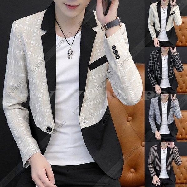 ブレザーテーラードジャケットメンズ長袖オシャレスーツジャケットステージ服装カジュアルコート紳士服アウター通勤パーティースリム春秋 Yoyoyo Mnlsg170 Yoyoyo本舗 通販 Yahoo ショッピング