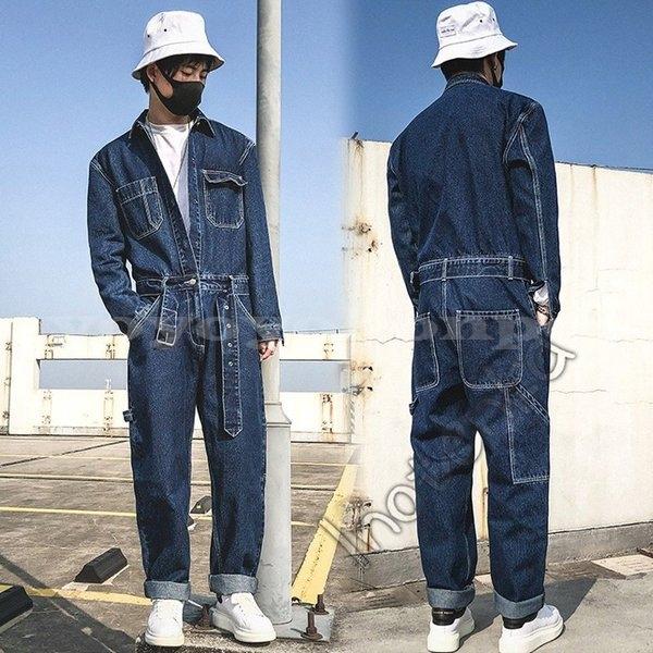 オールインワンつなぎメンズデニムゆったりカバーオール作業着ファッションジーンズストレートワイドビッグシルエット新作かっこいい Yoyoyo Rliec815 Yoyoyo本舗 通販 Yahoo ショッピング