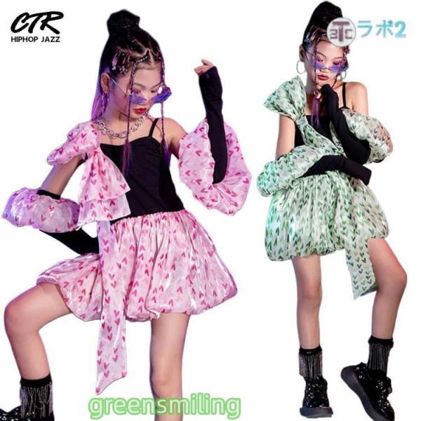 k-pop 衣装 キッズダンス衣装 セットアップ 花柄 韓国 ヒップホップ