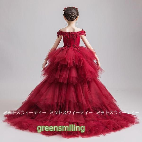 子供 ドレス ピアノ発表会 前ミニドレス ワインレッド 子供ドレス