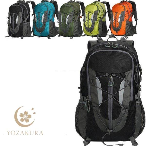 登山リュック  リュックサック メンズ レディース トレッキング 大容量 バックパック リュック 軽量 登山 防災 30L 30-40L ザック 黒 30リットル 防水