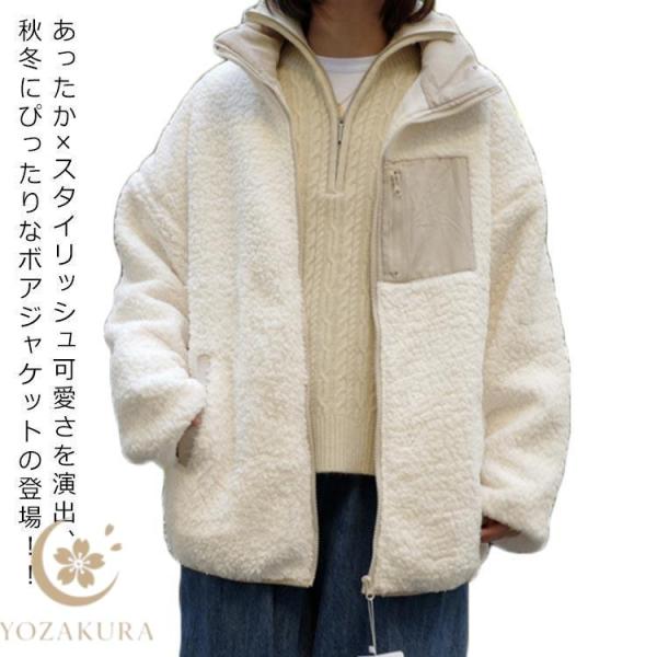 ボア ブルゾン コート ジャケット レディース 秋 冬 アウター ファー