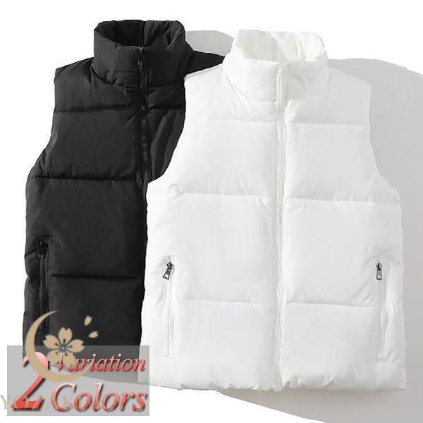 ダウンベスト メンズ ブランド ゴルフ ビジネス フード 白 黒 春 秋 冬