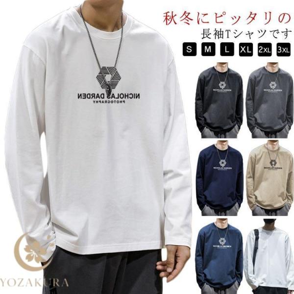 カットソー ブランド Tシャツ ロンT メンズ 長袖 ロングTシャツ