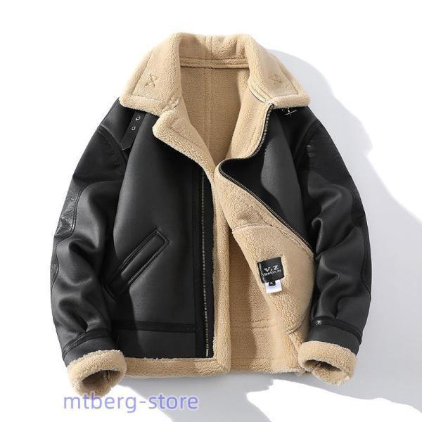 ライダースジャケット メンズ ジャケット 厚手 裏ボア スエード 裏起毛 
