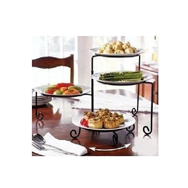 折りたたみ式 シンプル アフタヌーン ティー ケーキ デザート スタンド ４段 アイアン 製 お家カフェ ドルチェ フォール ブラック Buyee Buyee 日本の通販商品 オークションの代理入札 代理購入