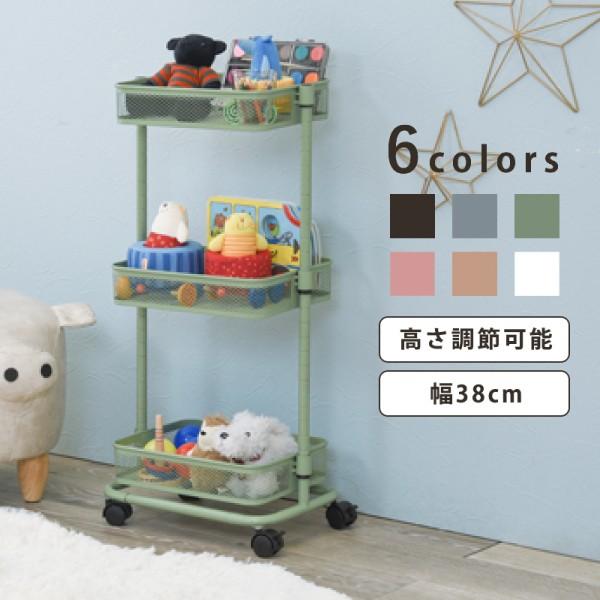 トローリーワゴン小 オリーブグリーン 幅38cm マルチワゴン キャスター付き 収納 収納棚 隙間収納 ワンルーム 衣類収納 子供部屋 代引不可 ワイピードットコム 通販 Yahoo ショッピング