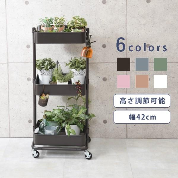 トローリーワゴン大 ダークブラウン 幅42cm マルチワゴン キャスター付き 収納 収納棚 ワンルーム 衣類収納 子供部屋 代引不可 ワイピードットコム 通販 Yahoo ショッピング
