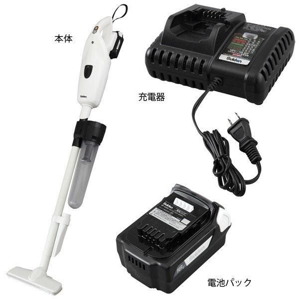 コードレススティッククリーナー 18V 本体 スイデン 充電式 スティッククリーナー SBC-180LC リチウムイオン電池