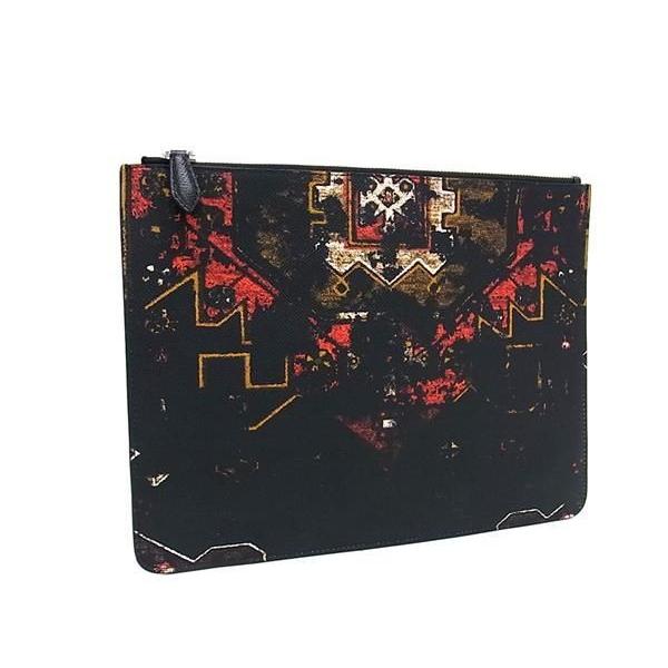 ■新品同様■ GIVENCHY ジバンシィ PVC 総柄 クラッチバッグ セカンドバッグ マルチポーチ ブラック系×マルチカラー AS4770 GIVENCHY（ジバンシィ） □新品同様□ PVC 総柄 クラッチバッグ