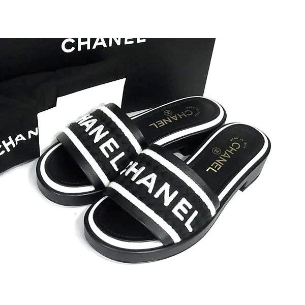 CHANEL □極美品□ シャネル ココマーク ロゴ キャンバス×レザー