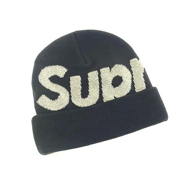 ■新品■未使用■ Supreme シュプリーム アクリル×ポリエステル ビーニー ニット帽 帽子 メンズ レディース ネイビー系 AV8732 Supreme（シュプリーム） □新品□未使用□ アクリル×ポリエステル