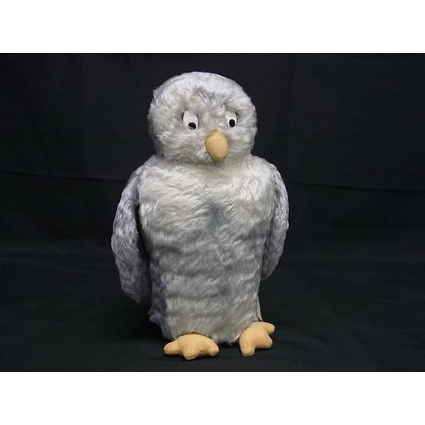 ■新品同様■ Steiff シュタイフ 651793 くまのプーさん オウル ウール55％×コットン45％ フクロウ ぬいぐるみ グレー系 AV8853 □新品同様□ Steiff シュタイフ 651793 くまのプーさん オウル ウール
