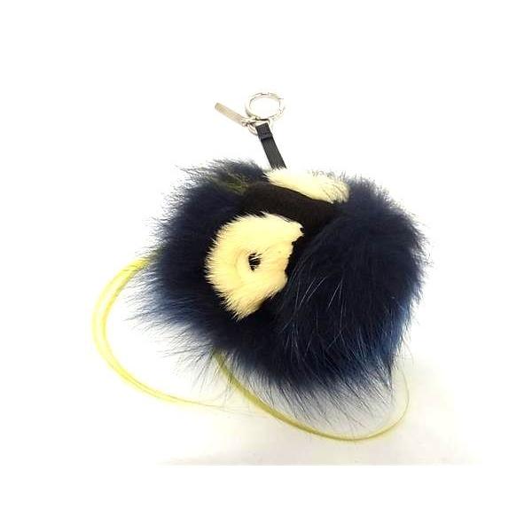 FENDI - ■新品同様■ FENDI フェンディ バッグバグズ モンスター ファー キーホルダー キーリング チャーム ブラック系 AV8922 FENDI □新品同様□ フェンディ バッグバグズ モンスター ファー
