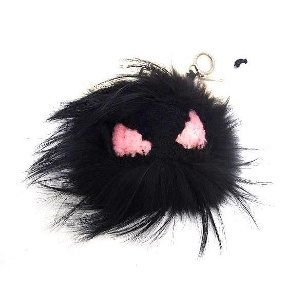 □極美品□ FENDI フェンディ バッグバグズ モンスター ポンポン 