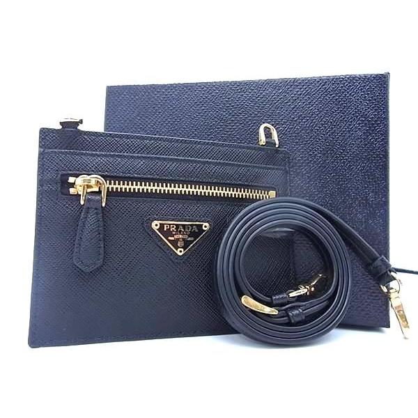 PRADA □新品同様□ プラダ サフィアーノレザー カードケース コイン  