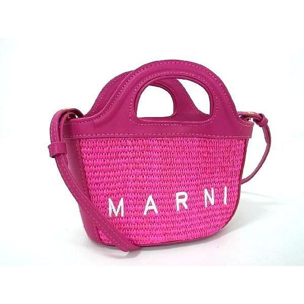 MARNI マルニ　トロピカリア　ラフィア　マイクロミニ MARNI マルニ カゴバッグ ハンドバッグ ショルダーバッグ