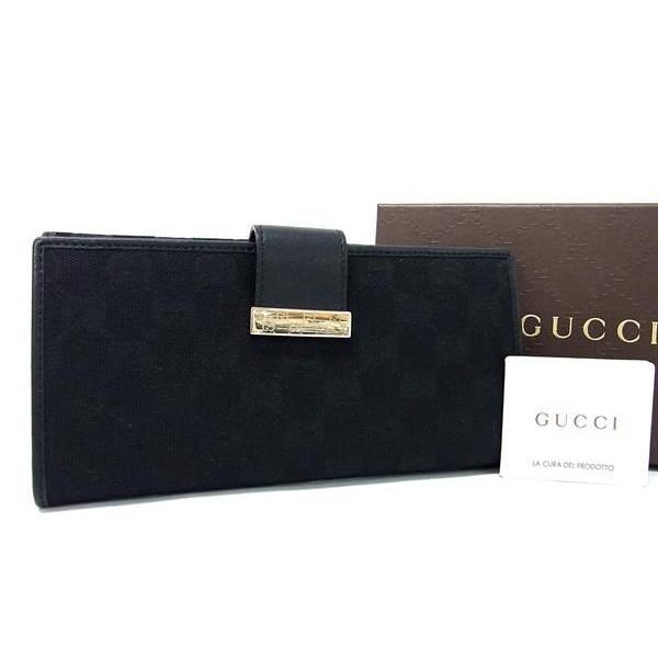 GUCCI（グッチ） □新品同様□ 212089 GG柄 GGキャンバス 二つ折り 長