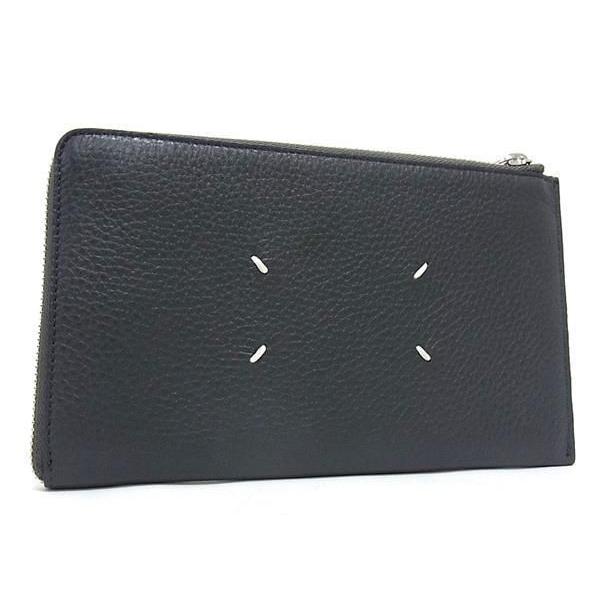 mirekano　メゾンマルジェラ　レザー長財布　L字ウォレット百貨店購入 Maison Margiela □極美品□ メゾン マルジェラ レザー L字