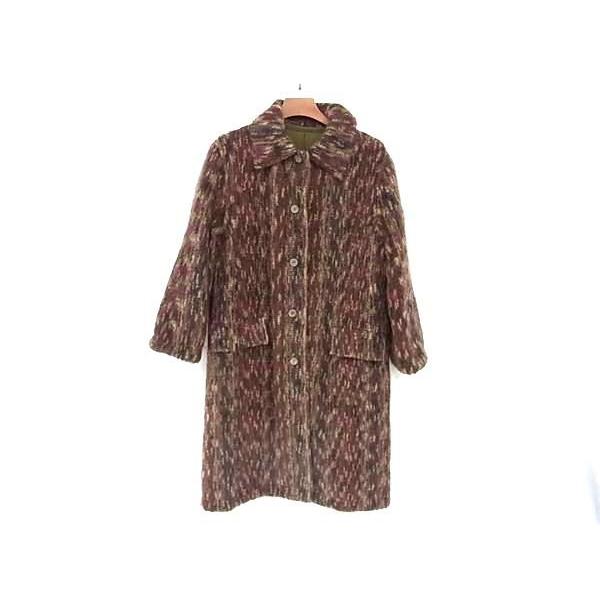 ■極美品■ MISSONI ミッソーニ ウール61％ リバーシブル ロングコート アウター 上着 サイズ 46 洋服 マルチカラー AY5763 MISSONI（ミッソーニ） □極美品□ ウール61％ リバーシブル ロング
