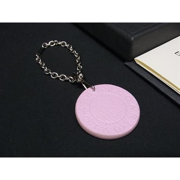 BVLGARI - ■新品同様■ BVLGARI ブルガリブルガリ レザー キーホルダー バッグチャーム レディース ピンク系 BJ0736 BVLGARI □新品同様□ ブルガリブルガリ レザー キーホルダー