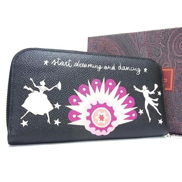 ETRO（エトロ） □新品□未使用□ PVC 総柄 ラウンドファスナー 長財布
