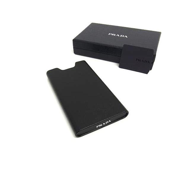 良品【PRADA】プラダ iPhone13 サフィアーノ スマホケース 黒 PRADA - プラダ PRADA iPhoneケース サフィアーノ iPhone13 Pro