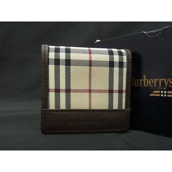BURBERRY □新品□未使用□ バーバリー ノバチェック ナイロン×レザー  