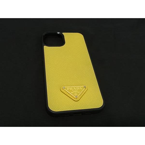 PRADA □美品□ プラダ サフィアーノレザー iphone14 対応