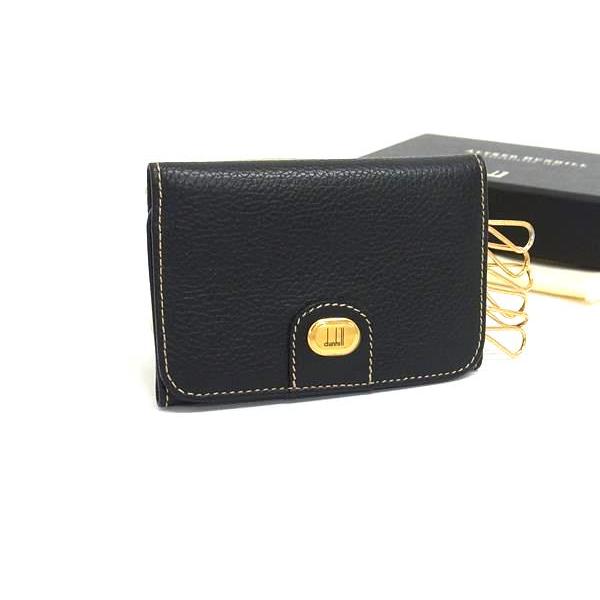 ■新品■未使用■ dunhill ダンヒル オックスフォード レザー 6連 キーケース 鍵入れ レディース メンズ ブラック系 BL8329 dunhill（ダンヒル） □新品□未使用□ オックスフォード レザー 6連