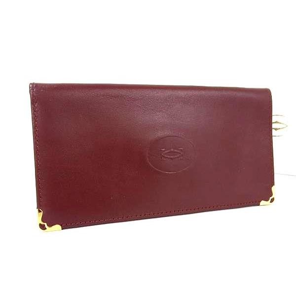 新品同様/未使用級　Cartier カルティエ　折り財布　マストライン　ボルドー 楽天市場】【未使用品】【財布】Cartier カルティエ マスト