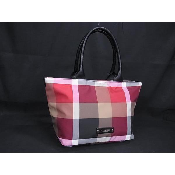 美品◎ブルーレーベルクレストブリッジ ショルダーバッグ リボンモチーフ ナイロン BLUE LABEL CRESTBRIDGE □新品同様□ ブルーレーベル クレスト
