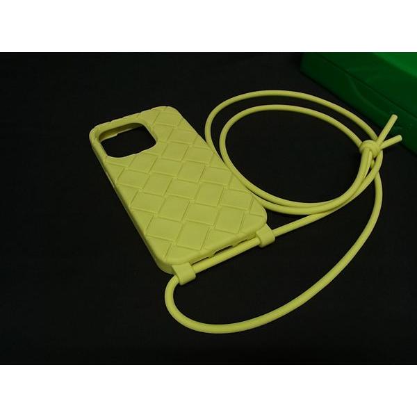 新品未使用☆人気♪ ボッテガヴェネタ イントレチャート ケース 黄色 BOTTEGA VENETA ボッテガヴェネタ iPhone14Pro 専用ケース