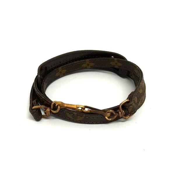 ルイヴィトン モノグラム ショルダーストラップ ブラウン　ピンク レザー ルイヴィトン モノグラム ショルダーストラップ ブラウン ピンク