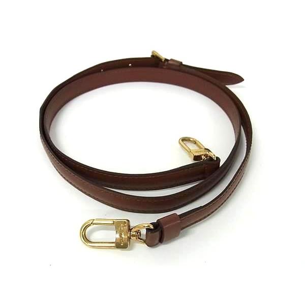 【LOUIS VUITTON】ショルダーストラップ　レザー　ブラウン LOUIS VUITTON ルイ ヴィトン ショルダーストラップ ブラウン