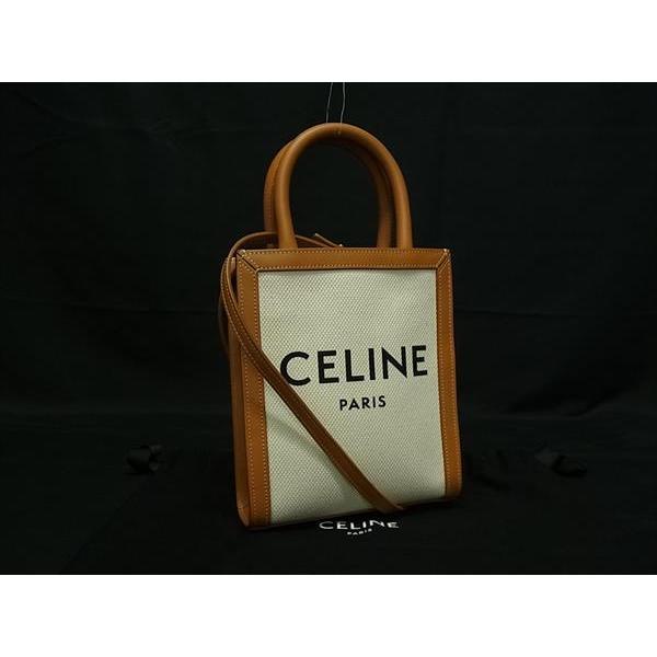 セリーヌ　ミニ　バーティカル　カバー　2wayバッグ　キャンバス　レザー CELINE（セリーヌ） □新品□未使用□ ミニ バーティカル カバ