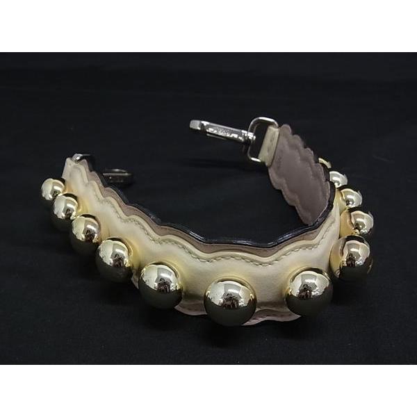 超美品 フェンディ ストラップユー ショルダーストラップ ブラック ゴールド金具 Fendi】ショルダーストラップ YOU ロゴ ストラップ ゴールド