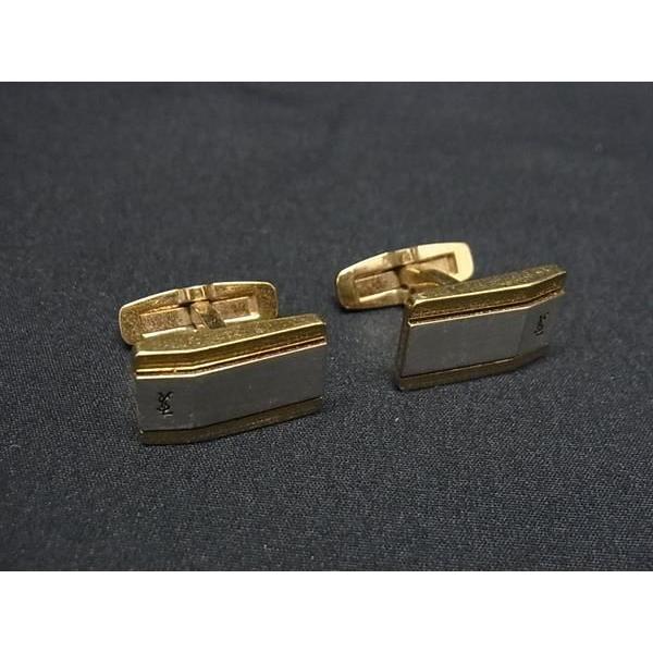 カルティエ カフスボタン         黒金  ヴィンテージ Cartier - 正規 カルティエ 2Cロゴ オーバルヴィンテージカフス