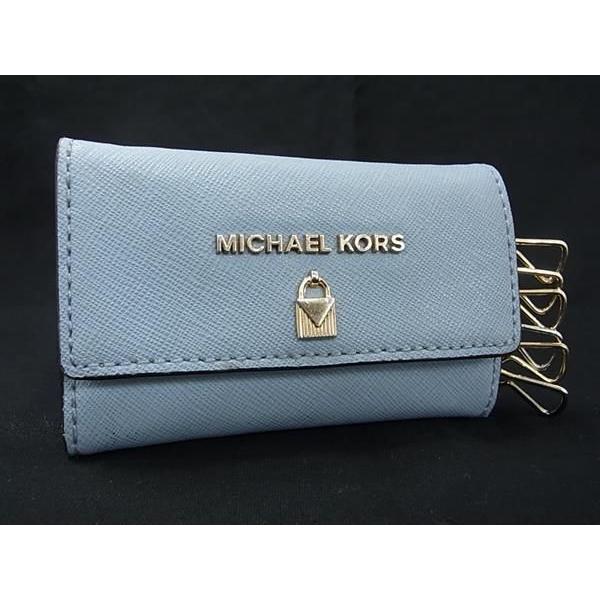 新品 MICHAEL KORS マイケルコース キーケース ライトブルー MICHAEL