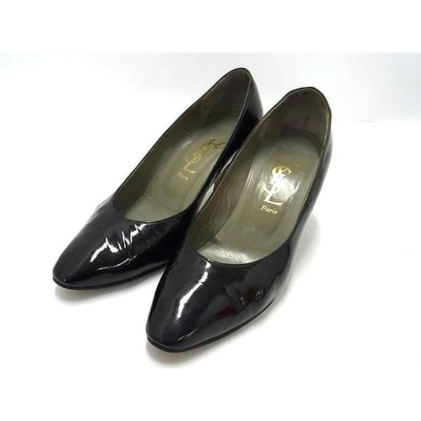 YVESSAINTLAURENT イヴサンローラン レザー ヒール パンプス 表記 