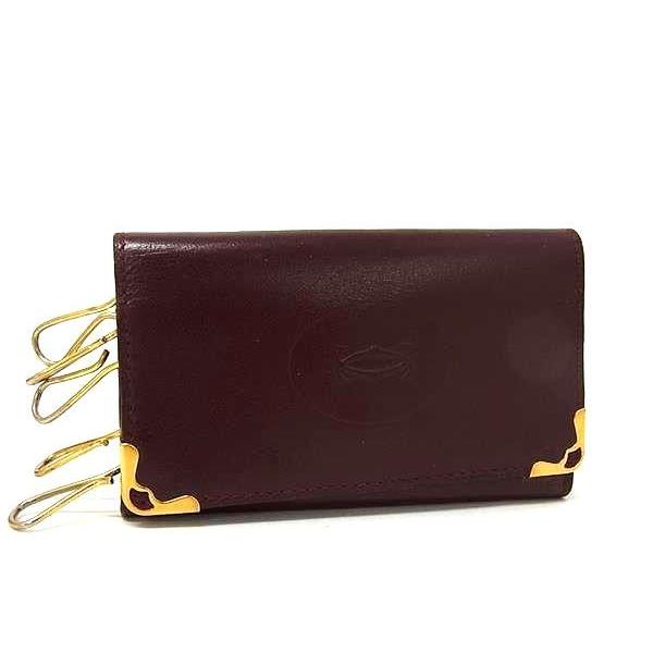 極美品　Cartier カルティエ　キーケース ６連　マストライン 楽天市場】Cartier KEY CASEカルティエ 6連キーケース型押し