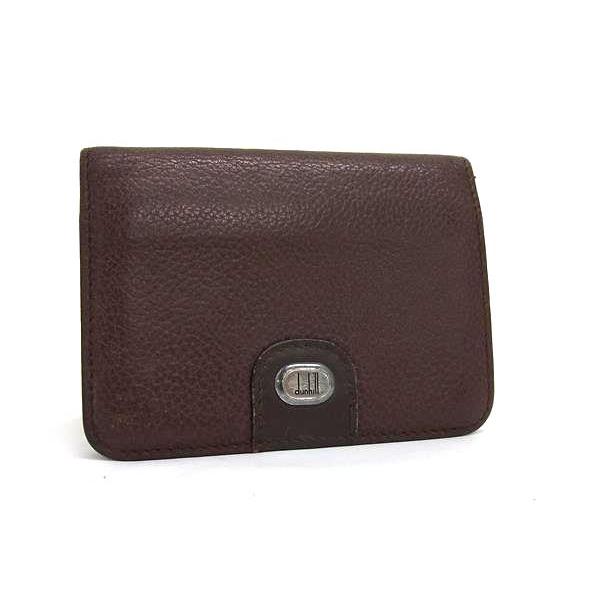 【極美品】ダンヒル 名刺入れ カードケース パスケース 本革 ブラウン ダンヒル カードケース ブラウン メンズ レザー 名刺入れ Dunhill 中古