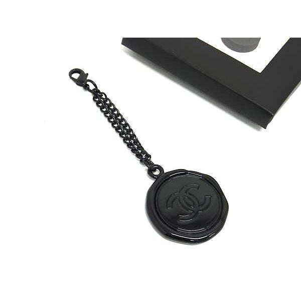 CHANEL シャネル チャーム キーホルダー ココマーク ロゴ 黒 ブラック CHANEL （未使用 展示品）シャネル マトラッセ ココマーク