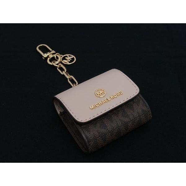 MICHAEL KORS □極美品□ マイケルコース MK柄 PVC×レザー AirPods