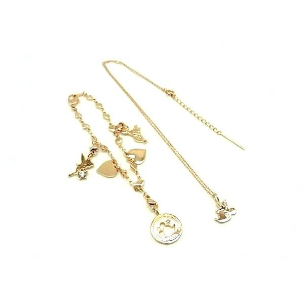 4 C ネックレス&ブレスレットセット（美品)