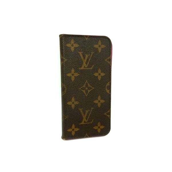 LOUIS VUITTON ルイヴィトン M63444 モノグラム フォリオ iPhone X/XS