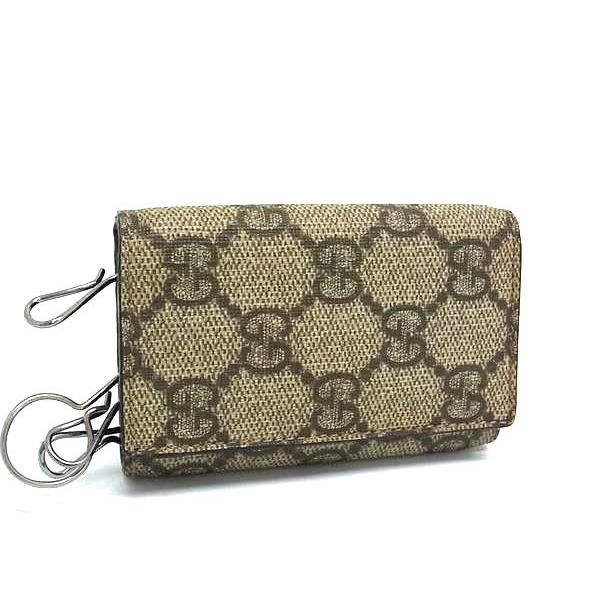 GUCCI グッチ 124611 GG柄 PVC 6連 キーケース 鍵入れ 札入れ