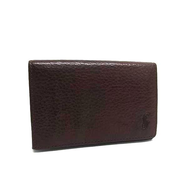 ラルフ・ローレン ダークブラウン 二つ折り財布　ラウンドファスナー ポロ ラルフローレン 二つ折り財布 | ポロ ラルフ ローレン(POLO