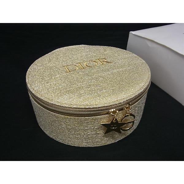 美品　クリスチャンディオール　Diorロゴ総柄　ベージュ　キャンバス　ポーチ 正規品‼️】Christian Dior ディオール ベージュキャンバス
